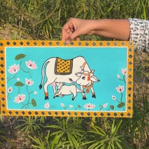 Pichwai Cow in Lippan