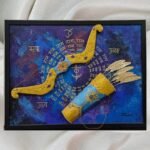 3D mixed-media relief artwork