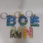 Resin Alphabet Keychains
