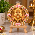 Lord Ganesha Decorative Round Acrylic Stand |