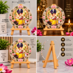 Lord Ganesha Decorative Round Acrylic Stand |