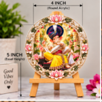 Lord Ganesha Decorative Round Acrylic Stand |