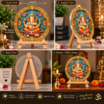 Lord Ganesha Decorative Round Acrylic Stand