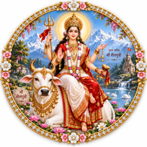 Maa Shailaputri Tabletop Devotional Frame Day 1