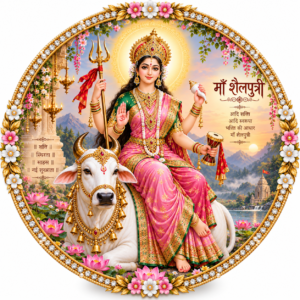 Maa Shailaputri Tabletop Devotional Frame Day 1