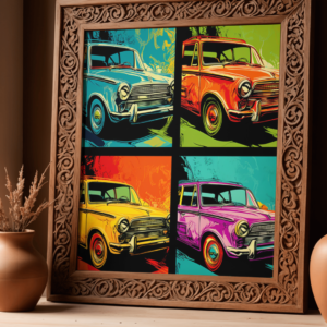 Vintage Car Pop Art