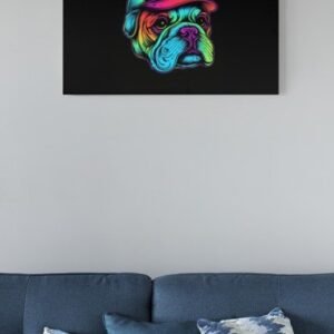 Neon Bulldog Streetwear Art