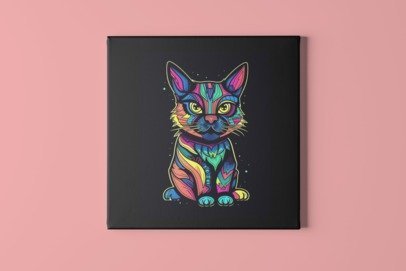 Psychedelic Cat