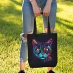 Neon Cat Portrait