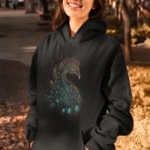 Teal Peacock Art