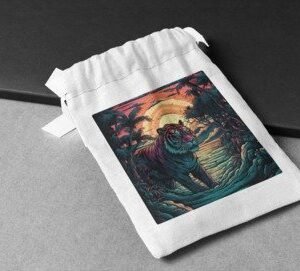 Retro Synthwave Tiger