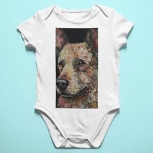 Floral German Shepherd Art