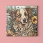 Majestic Australian Shepherd Floral