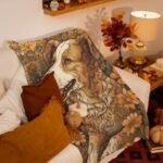 Border Collie Floral Art