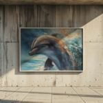 Vibrant Abstract Dolphin