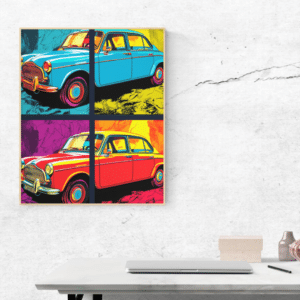 Retro Ambassador Car Pop Art