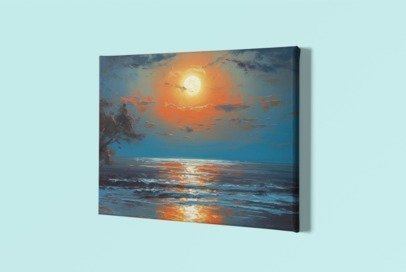 Impressionist Ocean Sunset