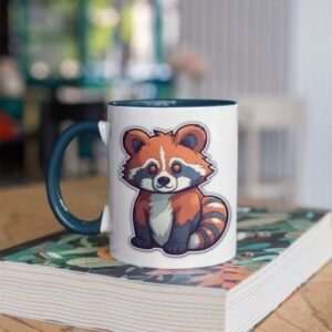 Red Panda Face Vinyl Sticker