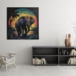 Majestic African Elephant Sunset