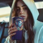 Abstract Girl with Headphones