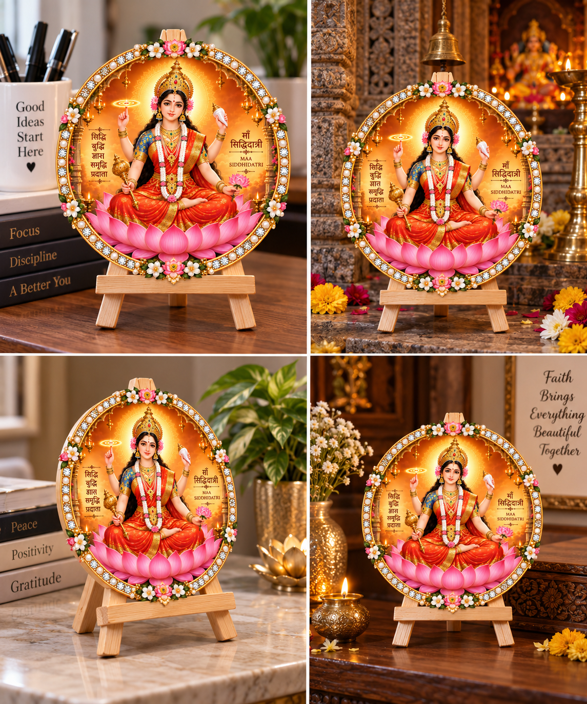 Maa Siddhidatri Tabletop Devotional Frame Day 9