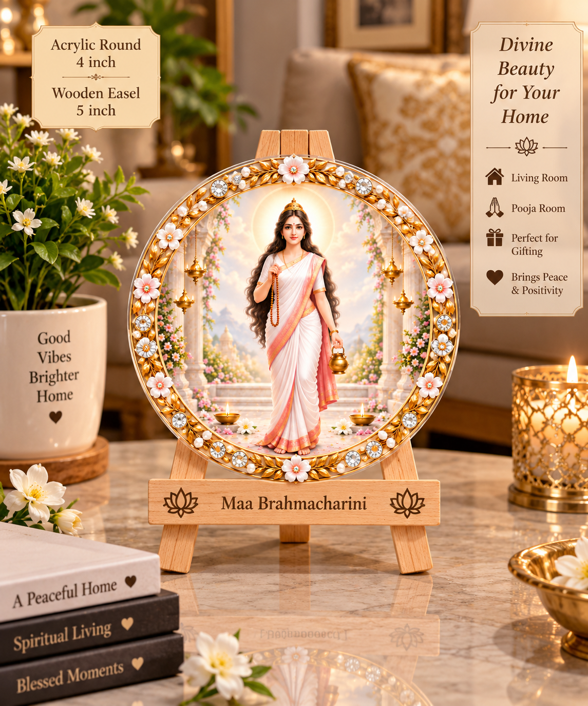 Maa Brahmacharini Tabletop Devotional Frame Day 2