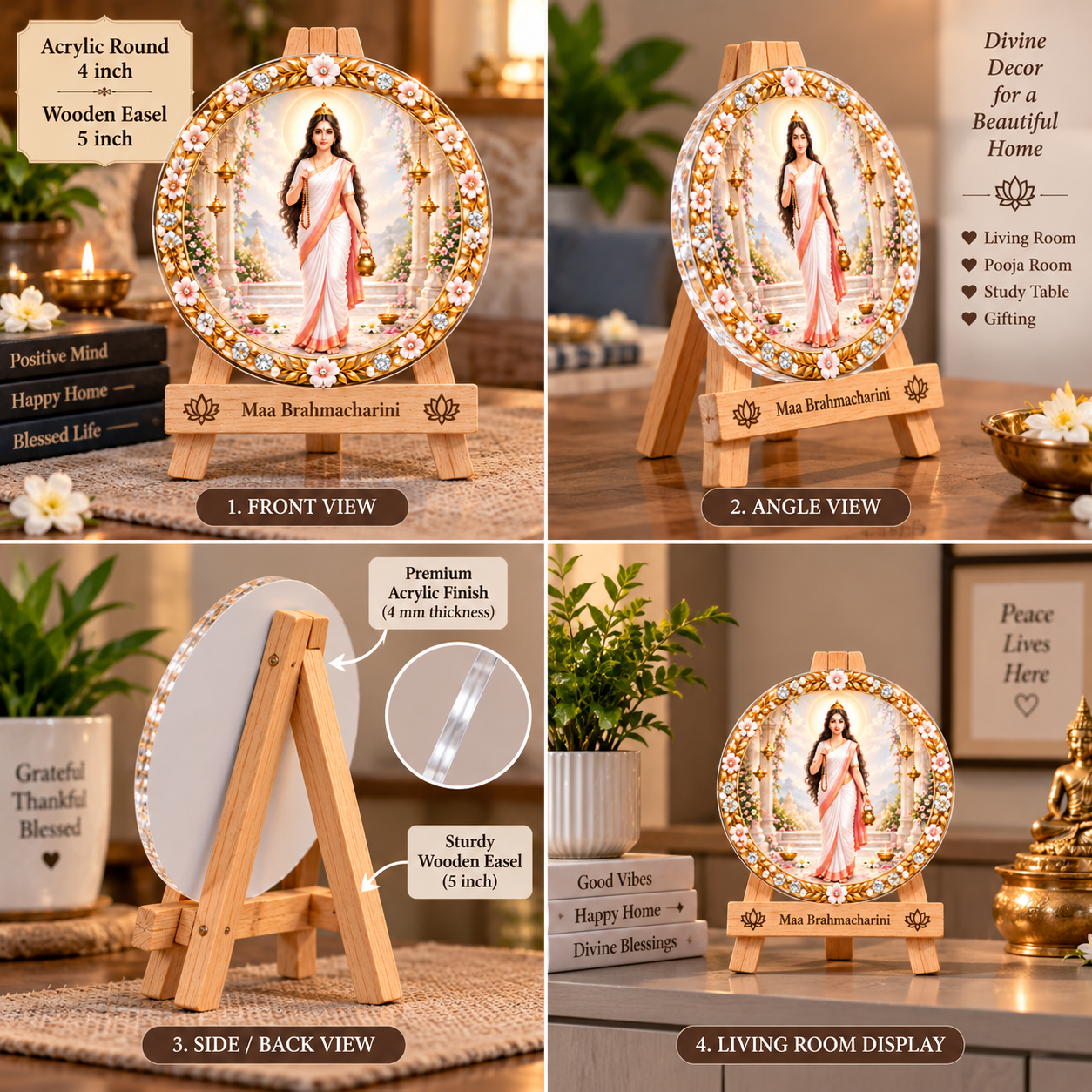 Maa Brahmacharini Tabletop Devotional Frame Day 2