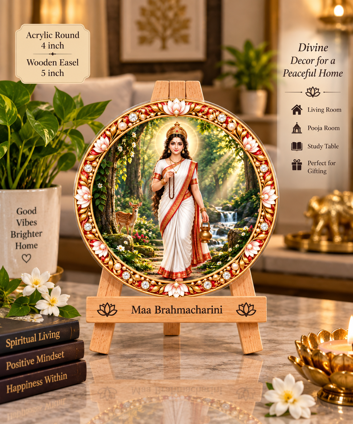 Maa Brahmacharini Tabletop Devotional Frame