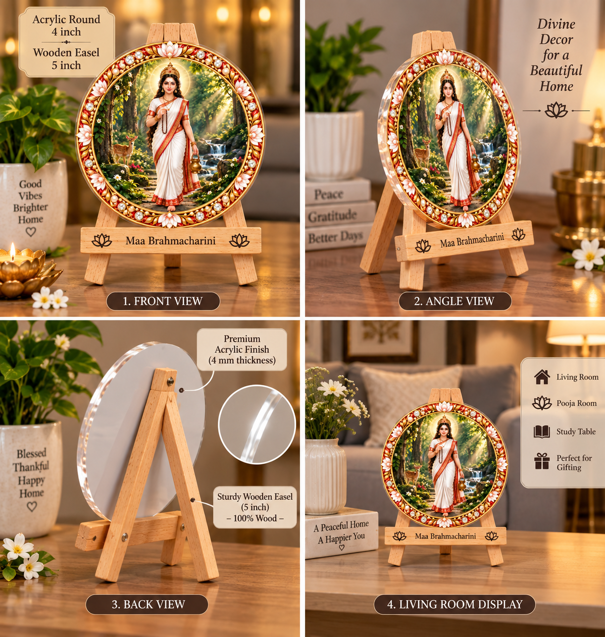 Maa Brahmacharini Tabletop Devotional Frame
