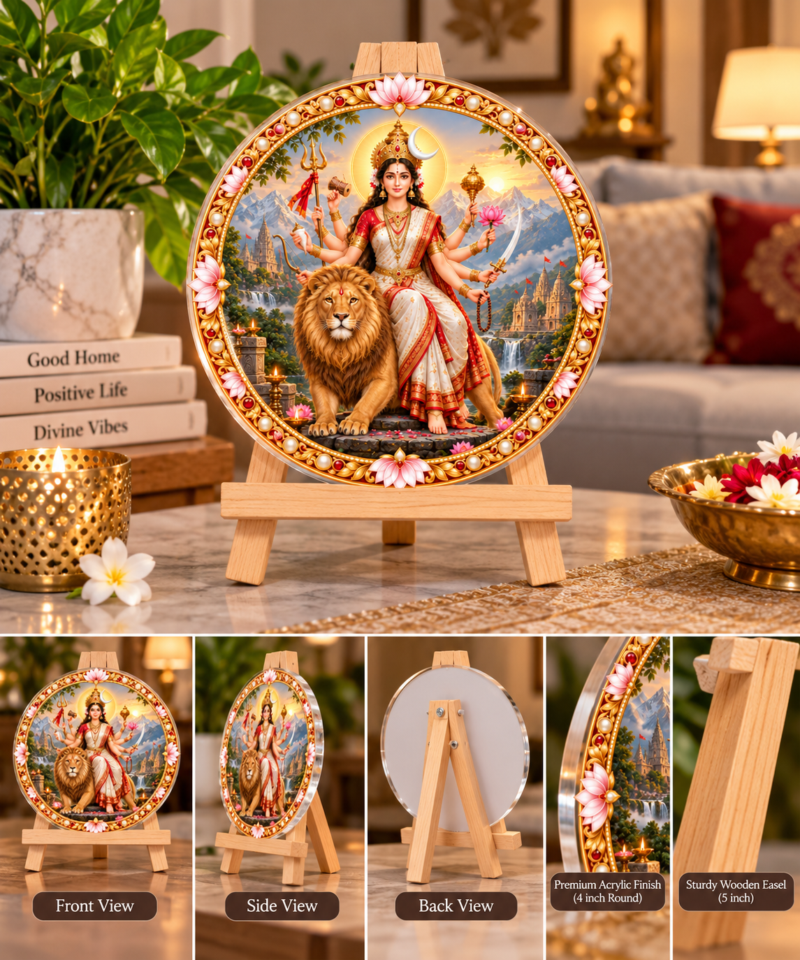Maa Chandraghanta Tabletop Devotional Frame Day 3