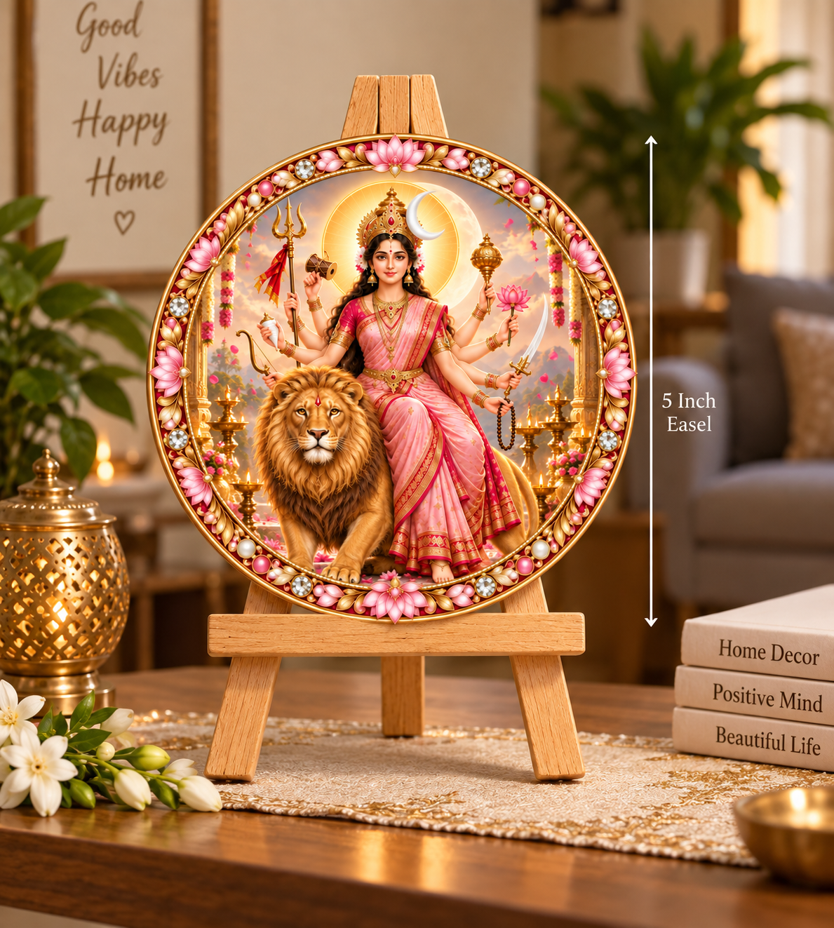 Maa Chandraghanta Tabletop Devotional Frame Day 3