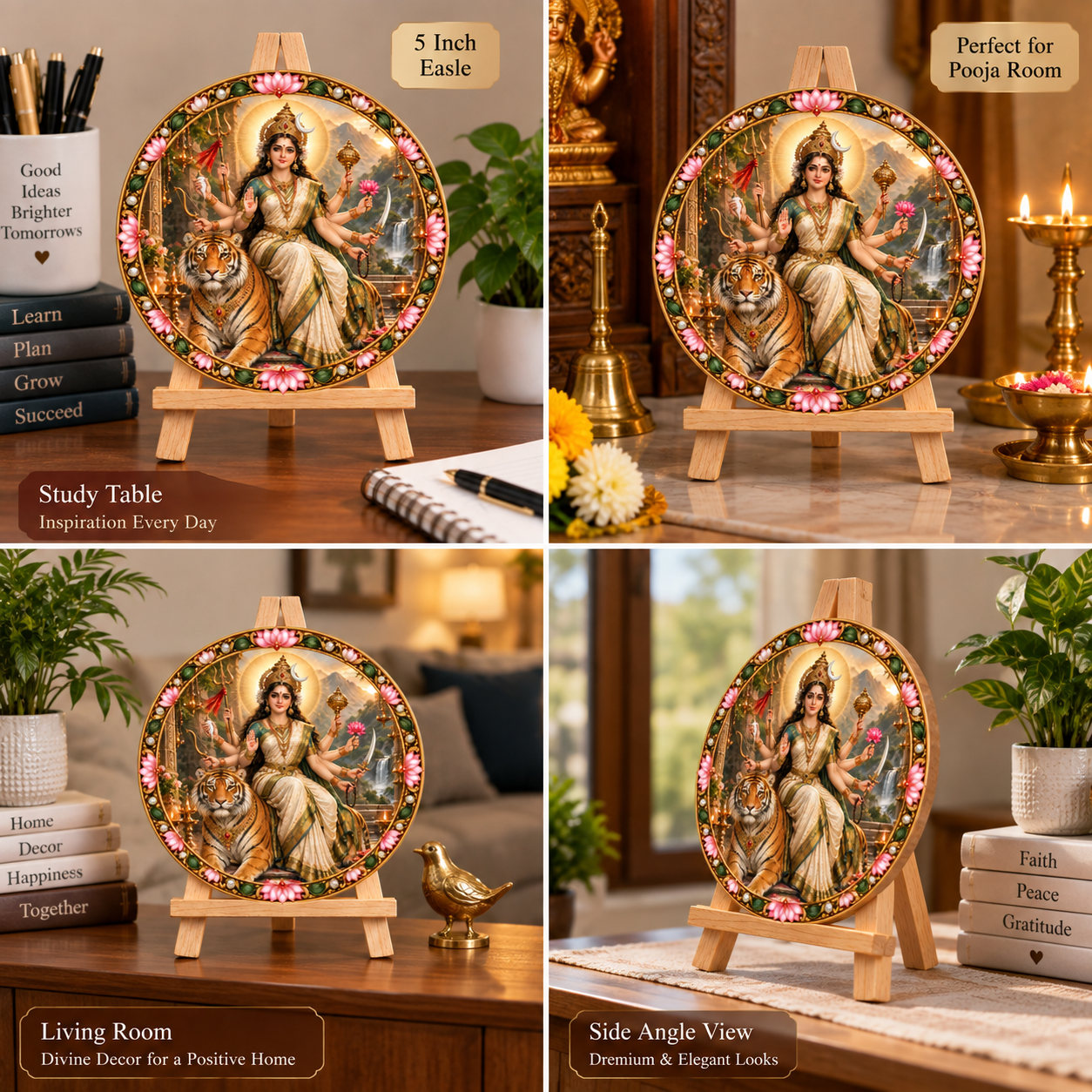 Maa Chandraghanta Tabletop Devotional Frame Day 3
