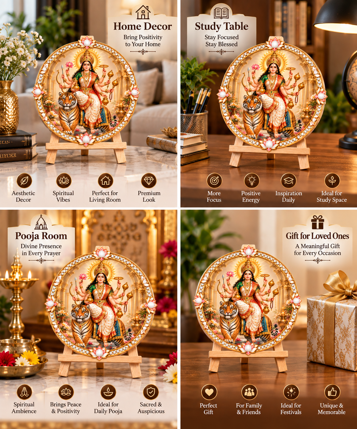Maa Kushmanda Tabletop Devotional Frame Day 4