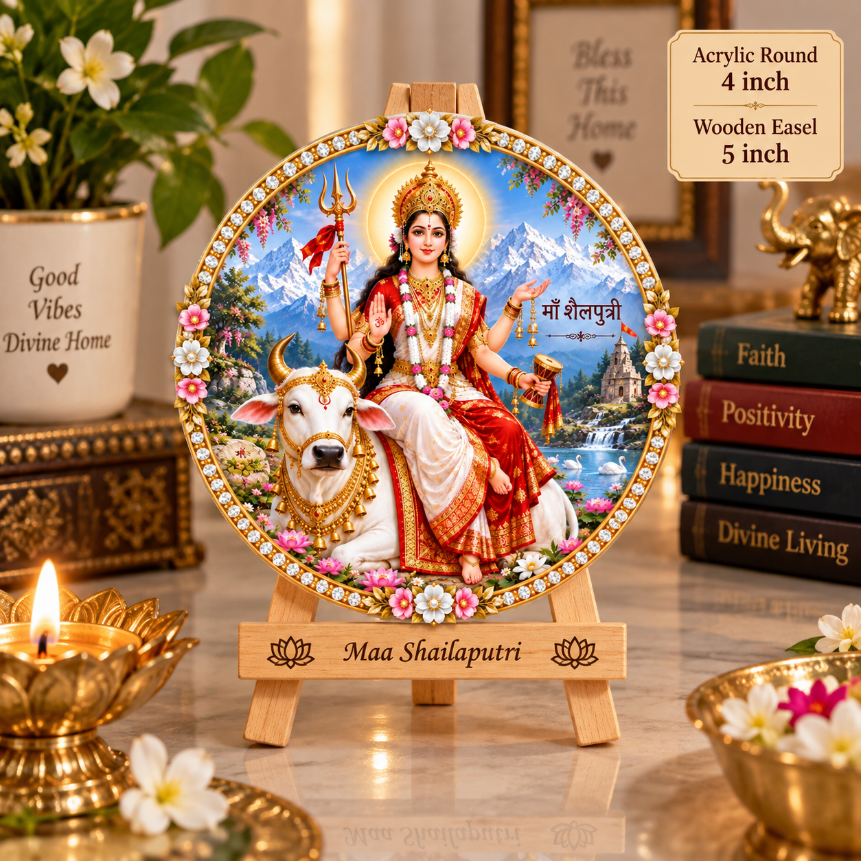 Maa Shailaputri Tabletop Devotional Frame Day 1